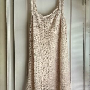 A New Day Ivory Crochet Dress
